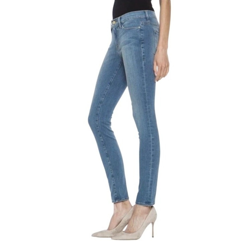 FRAME Le Skinny de Jeanne Jeans Women 29 Blue Highland Stretch Denim‎ Minimalist